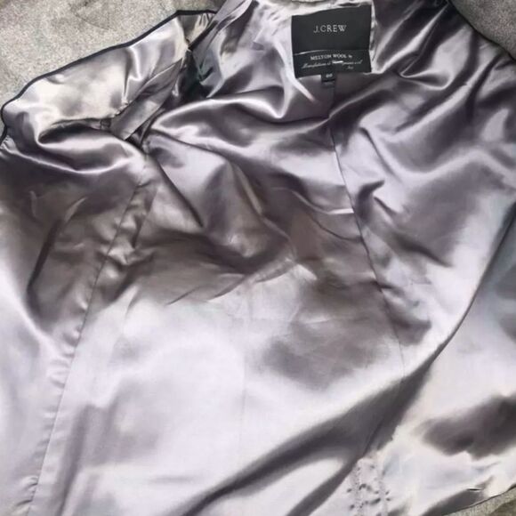 J. Crew Classic Toggle Duffle Italian Melton Wool Peacoat Winter Jacket Grey 4 - Picture 14 of 14